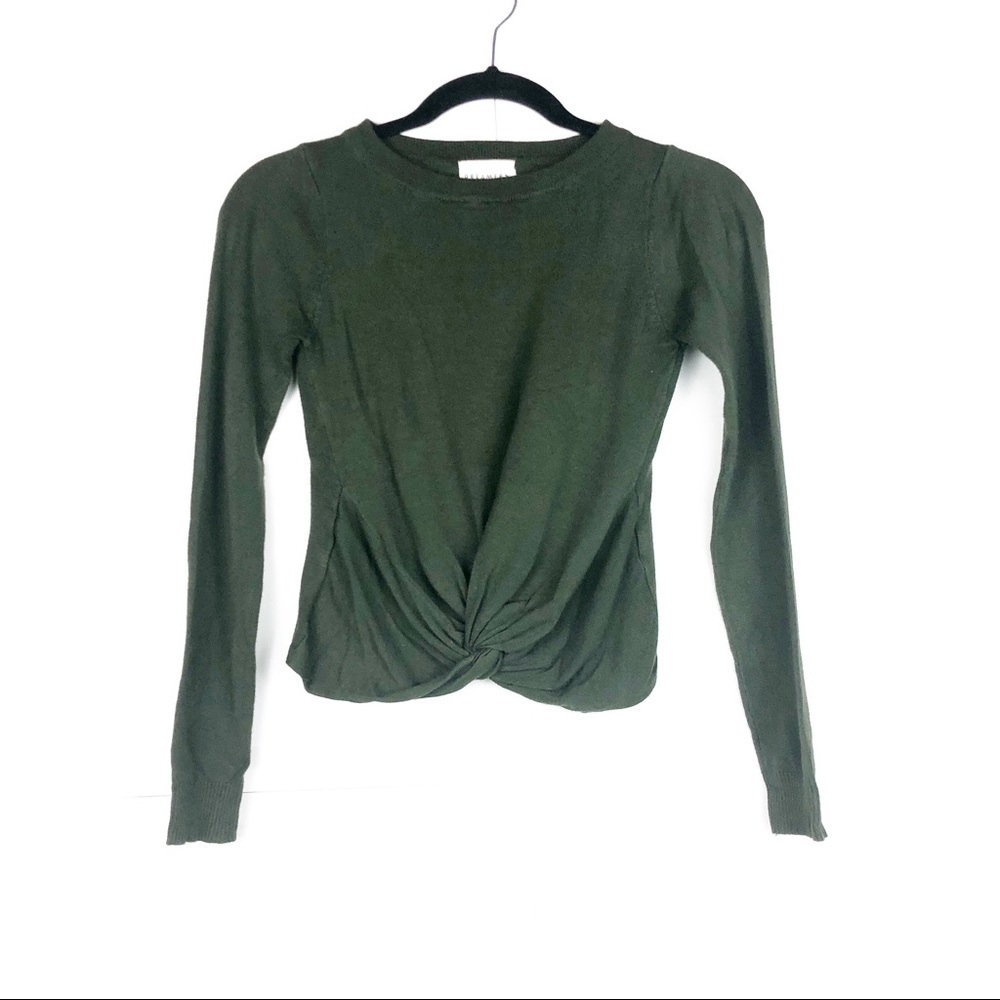 DREAMERS Green Twist Pullover Sweater Small